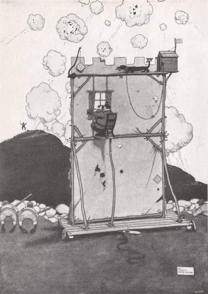 HEATH ROBINSON. A Trained Dog of War . First World War 1973 old vintage print